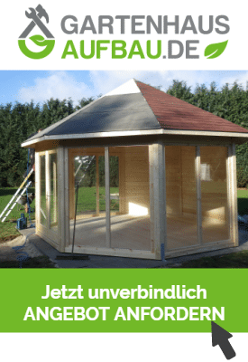 Gartenhausaufbau - Angebot anfordern!